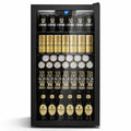 Getränkekühlschrank YC-86 86 Liter mit 4 Ablagen Glasfront LED-Beleuchtung und digitaler Temperaturregelung