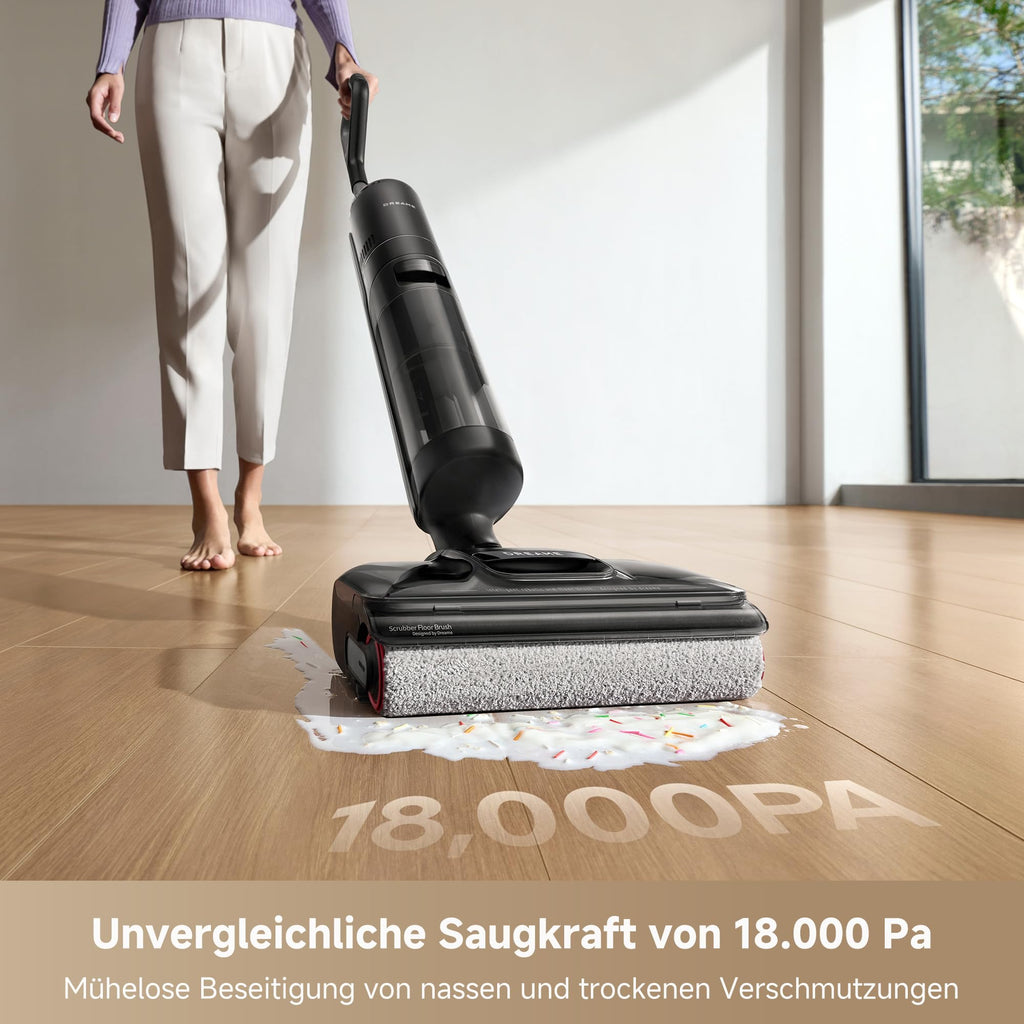 Nass- und Trockensauger H12 Pro FlexReach 18000 Pa 50 Min Laufzeit 27 V 780 ml 180° flaches Design 90 °C Selbstreinigung beidseitige Kantenreinigung