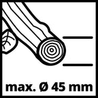 Elektro-Leisehäcksler GC-RS 60 CB 2800 W für Äste bis 45 mm mit Schneidwalze 60 l Fangbox Drehrichtungsumschalter