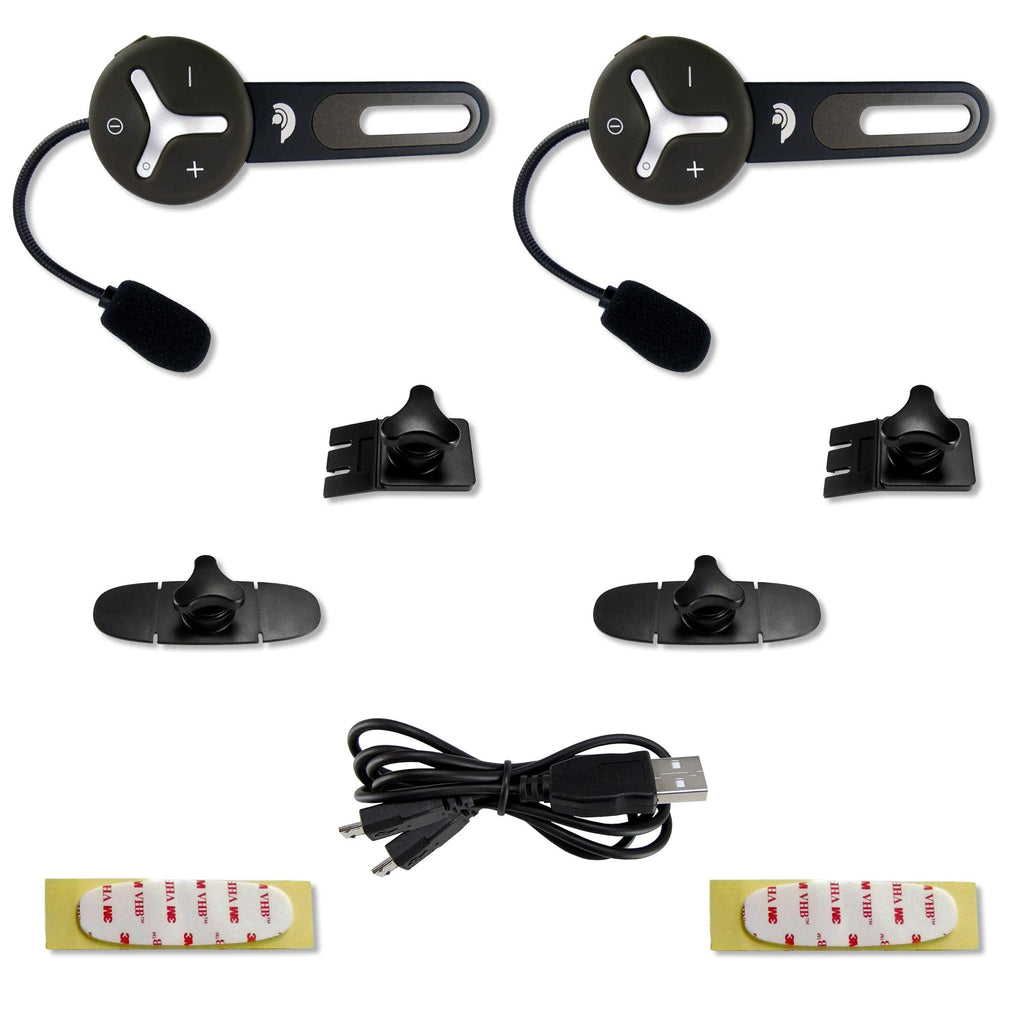 Bluetooth Helm Headset Duo 2er Set Intercom Gegensprechanlage DSP Geräuschunterdrückung 1000 m Freisprechanlage Fahrrad Ski Arbeit