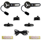Bluetooth Helm Headset Duo 2er Set Intercom Gegensprechanlage DSP Geräuschunterdrückung 1000 m Freisprechanlage Fahrrad Ski Arbeit