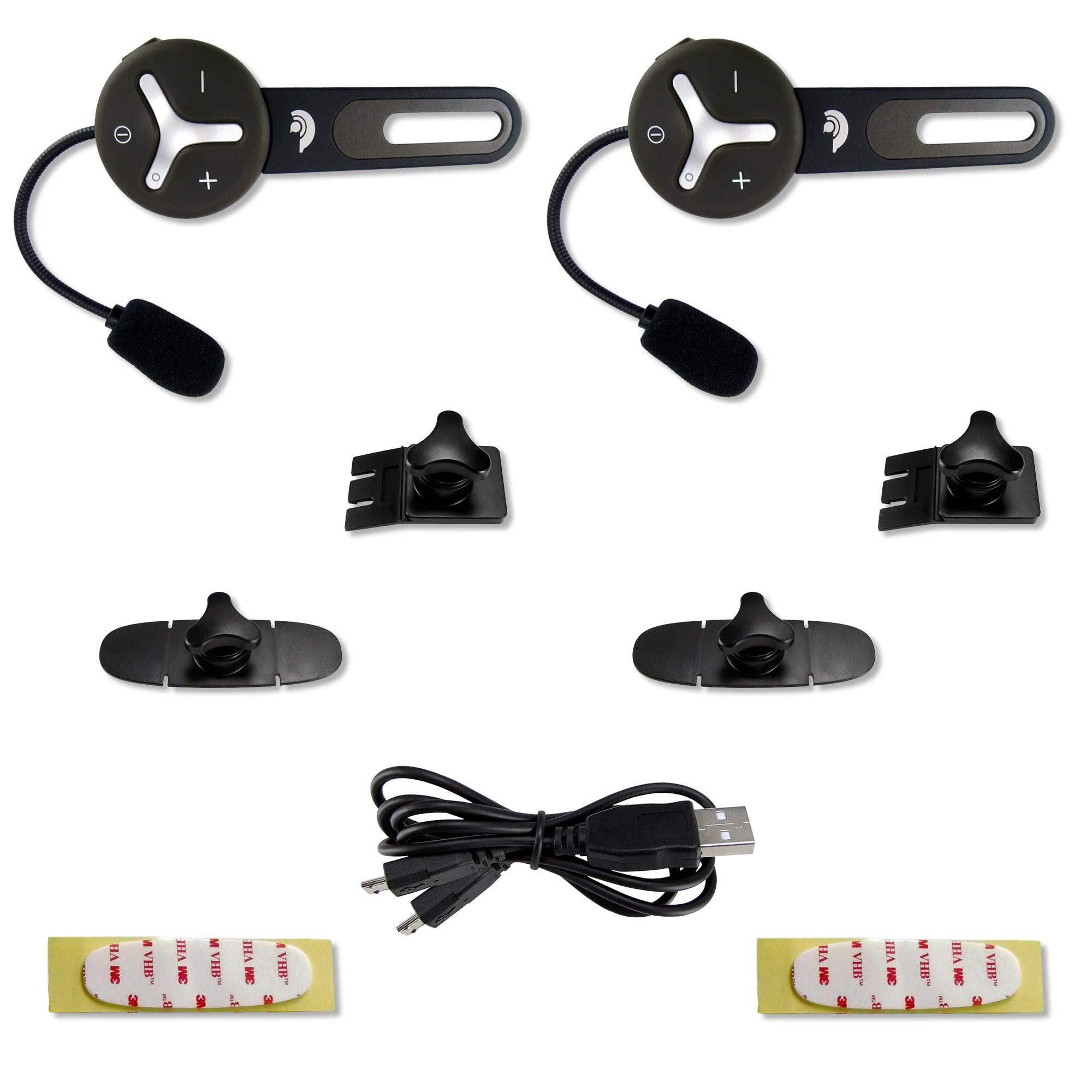 Bluetooth Helm Headset Duo 2er Set Intercom Gegensprechanlage DSP Geräuschunterdrückung 1000 m Freisprechanlage Fahrrad Ski Arbeit
