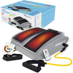 Elektrisches Fußmassagegerät MotionCiser mit Gehsimulation 10 Vibrationsstufen Infrarot-Wärme und Trainingsbändern