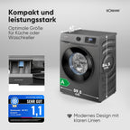 Waschmaschine WA 7175.1 7 kg Invertermotor 1400 U/min 15 Programme Energieeffizienzklasse A LED-Display