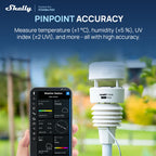 WS90 Smart Wetterstation 7-in-1 Bluetooth Zigbee Solar IPX5 UV Messung Regen Wind Temperatur