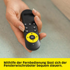Fensterputzroboter RCW 2 Extra+ automatische Fensterreinigung 5 Reinigungsmodi 70 ml Tank 5 m Kabel 6 Paar Wischbezüge