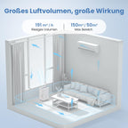 Luftentfeuchter elektrisch 20L DFL-20L für Keller bis 50m² mit 475W Leistung und 3,4L Wassertank