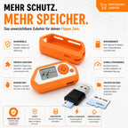 Flipper Zero Starter Set mit WiFi-Board Silikonhülle 64GB Speicherkarte und USB-Kartenleser