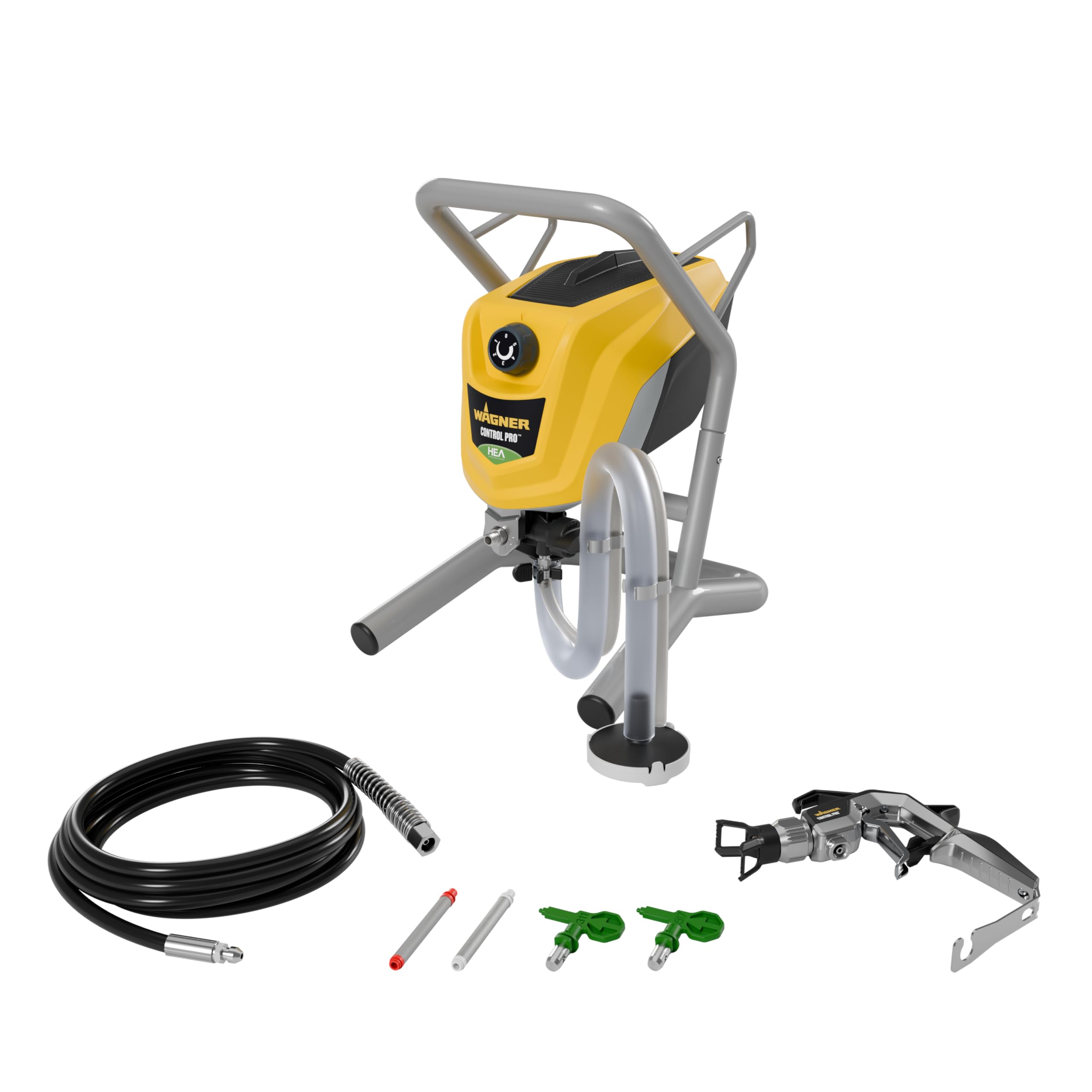 Airless Farbsprühsystem Control Pro 250 M 110 Bar mit 9 m Schlauch und Airlesspistole für Wandfarben Lacke und Lasuren