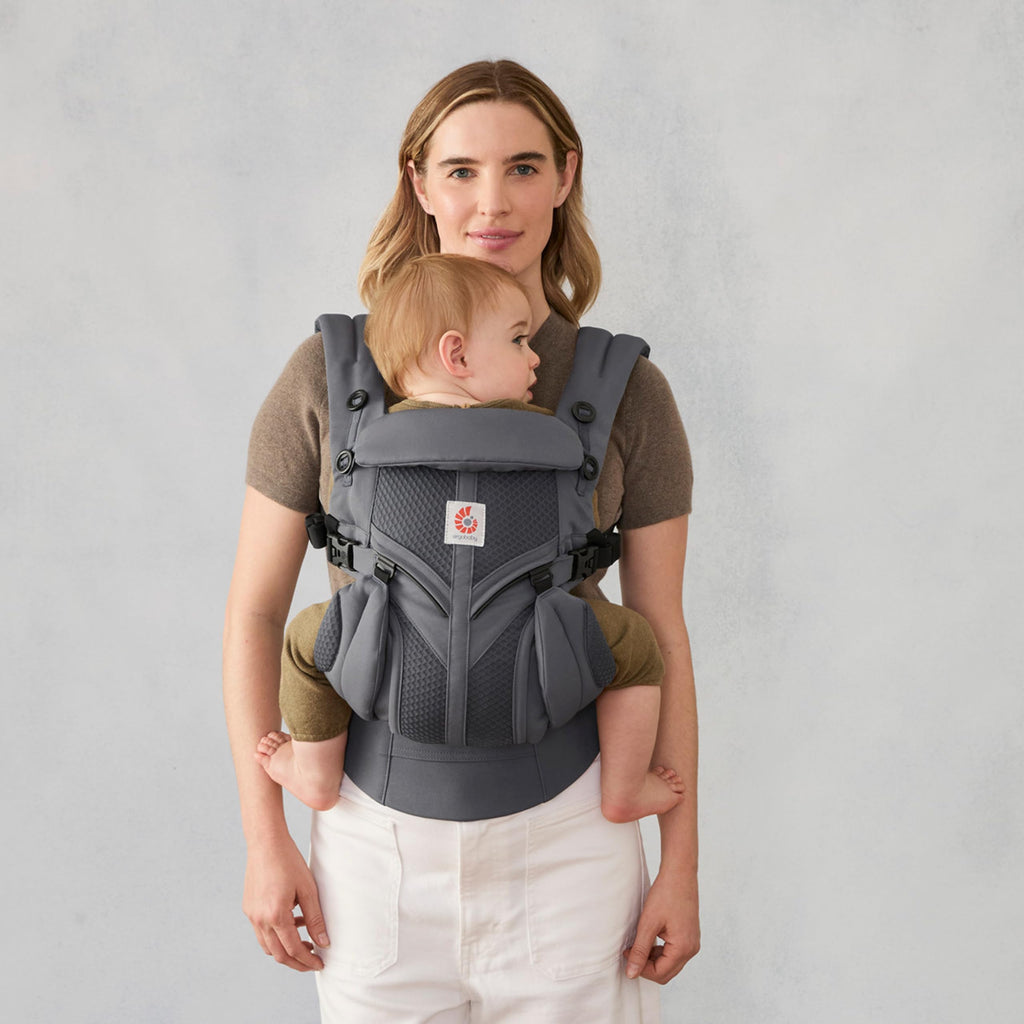 Babytrage Omni Classic 0-48 Monate 3,2-20,4 kg 4 Tragepositionen ergonomische Unterstützung atmungsaktives Mesh