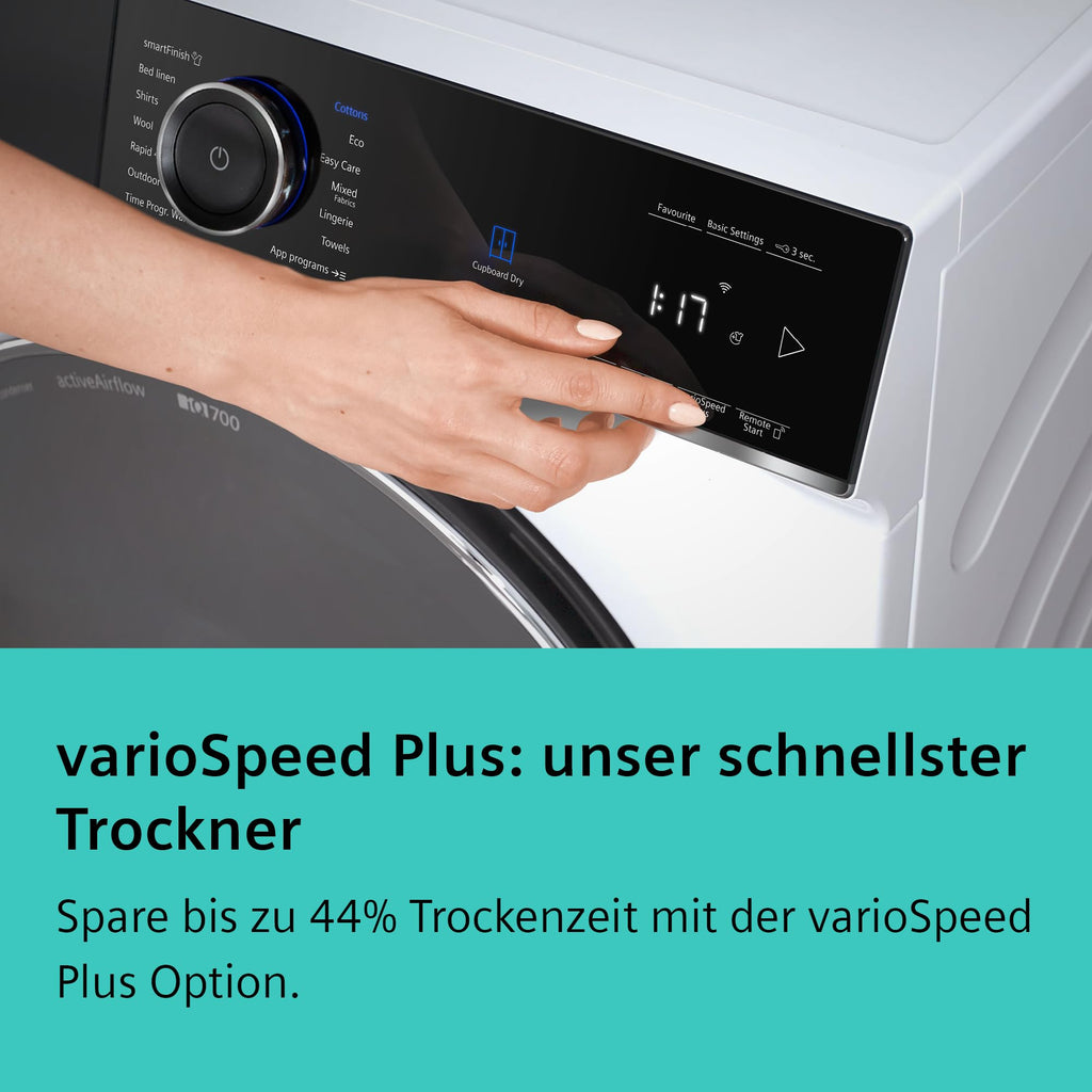 iQ700 Wärmepumpentrockner 9 kg WR47B2C40 selbstreinigend AutoDry Kurzprogramm 40 Min Touch Control