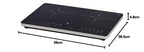 Induktionskochfeld Kult X Doppel 0415320011 2 Platten 2 Kochzonen 3500 W 8 Stufen Topferkennung Touch-Display Timer