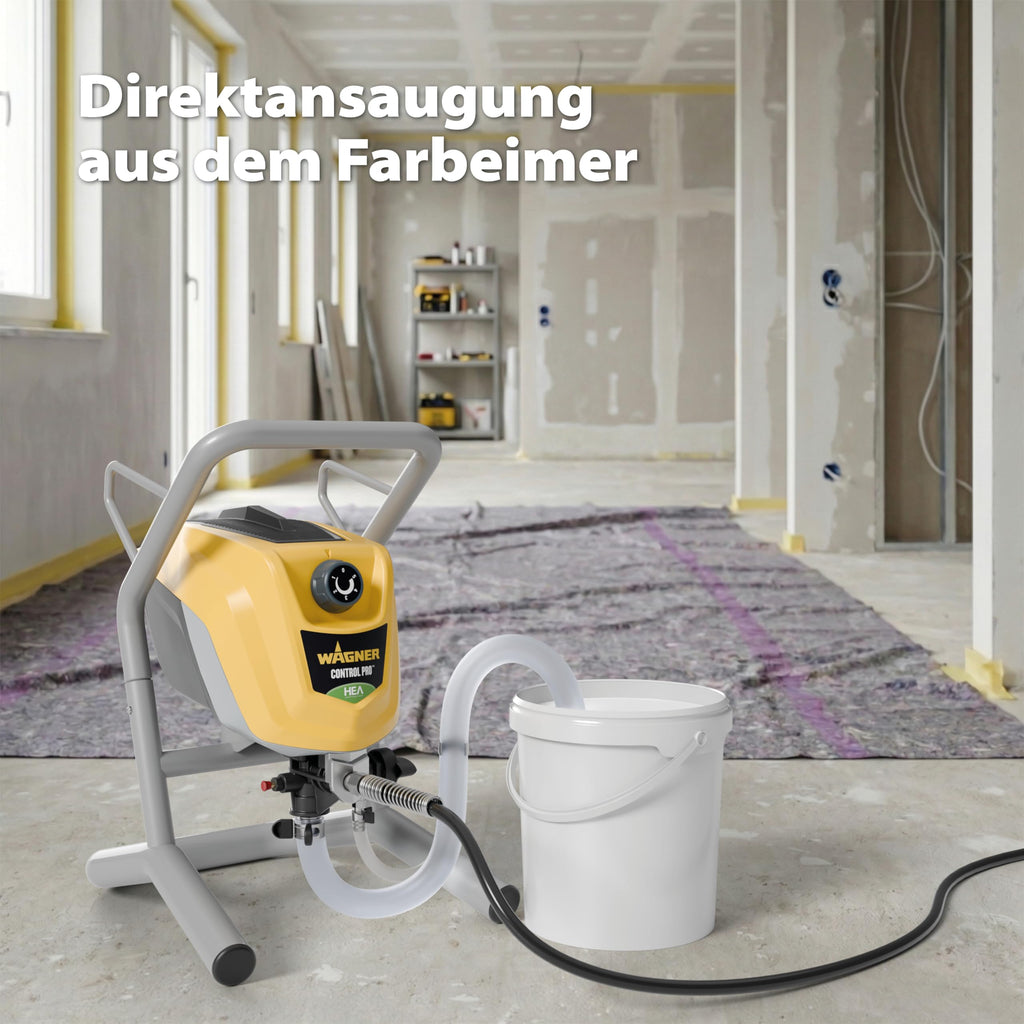 Airless Farbsprühsystem Control Pro 250 M 110 Bar mit 9 m Schlauch und Airlesspistole für Wandfarben Lacke und Lasuren