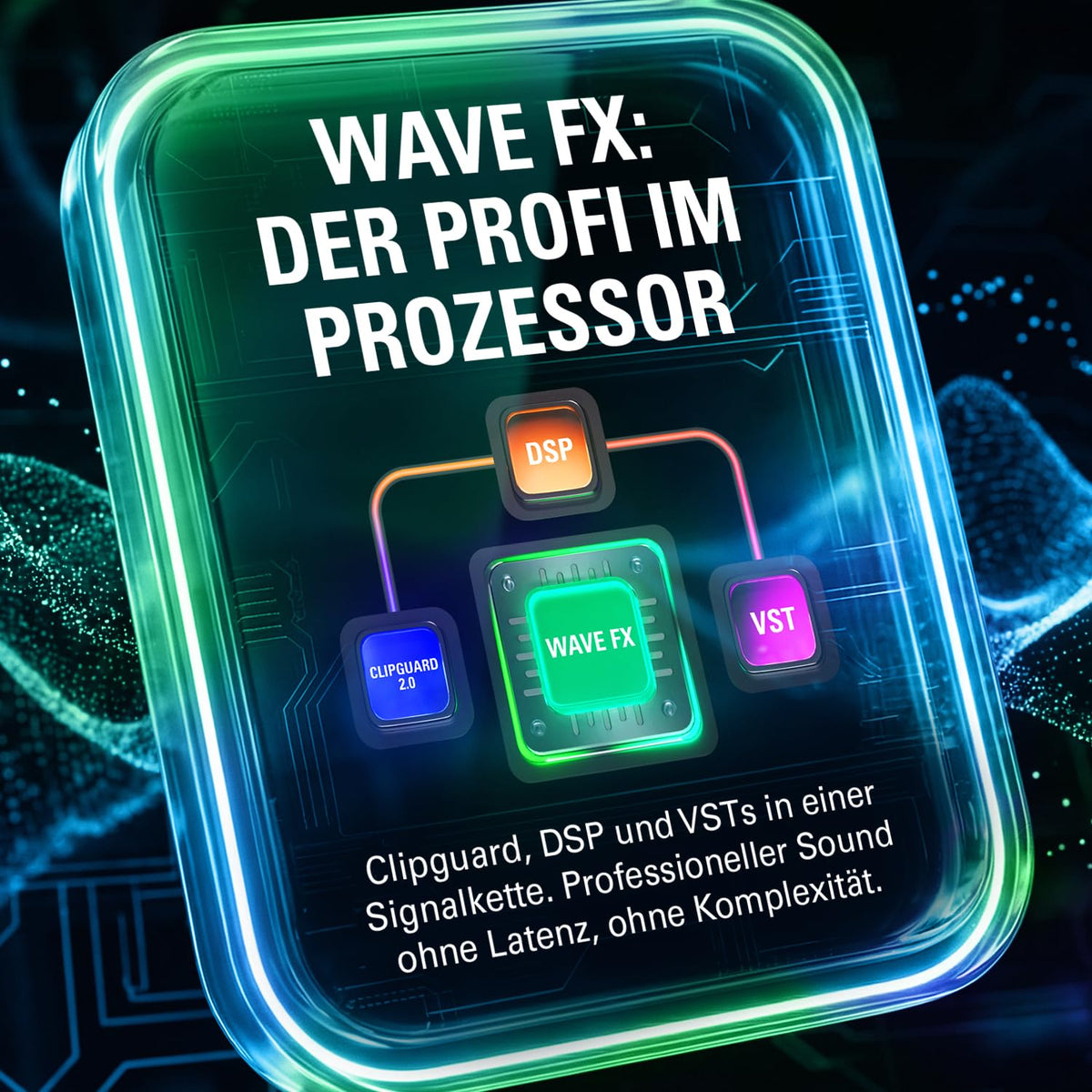 USB Audio Interface und DSP Mixer Wave XLR MK.2 80 dB Gain 192 kHz XLR Eingang 2 Kanäle