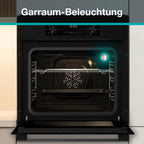 Einbaubackofen BOA6737AO1X 73 Liter Heißluft 250 °C 9 Funktionen Energieeffizienzklasse A EcoClean 2fach verglaste Tür