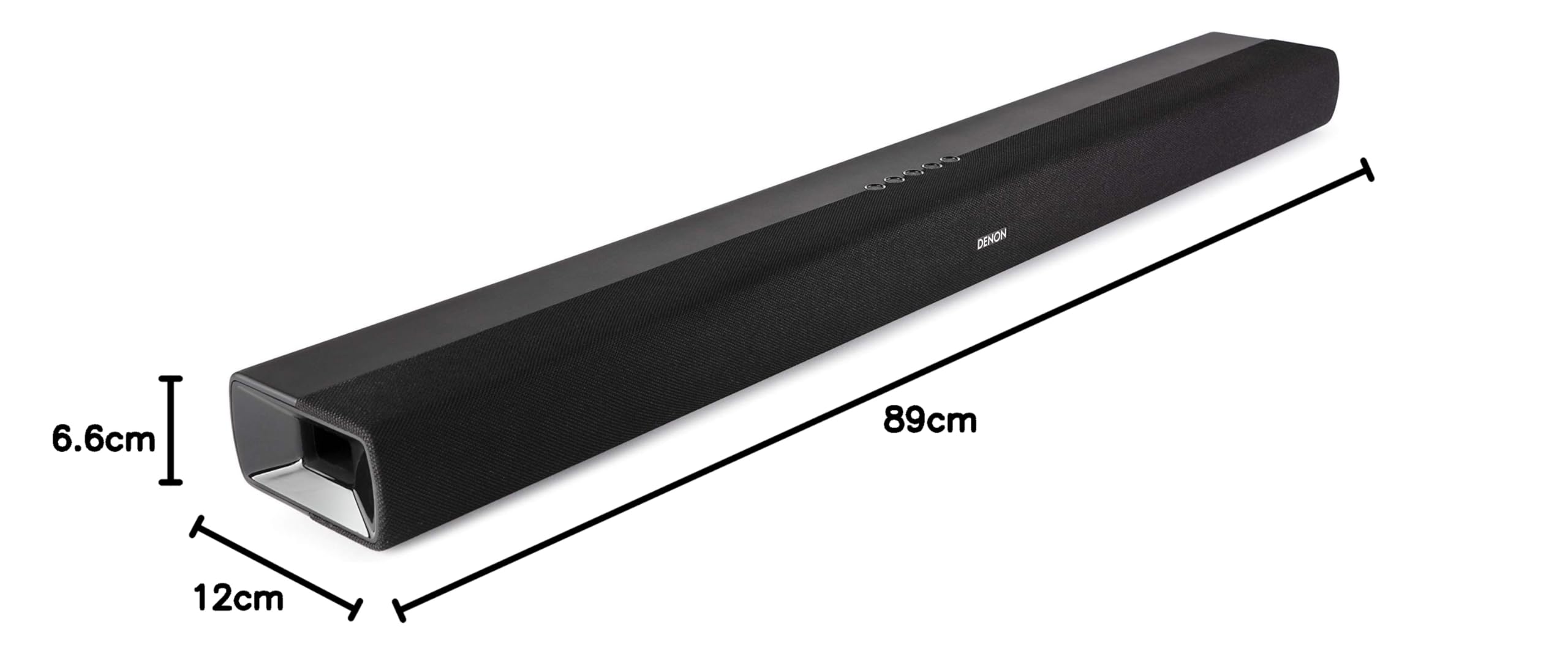 TV Soundbar DHT-S216 mit integriertem Subwoofer DTS Virtual:X 4K UHD HDMI ARC Bluetooth optischer Eingang Schwarz