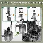 Slow Juicer Kaltpress Entsafter C16 250 W 2,6 L Fassungsvermögen 150 mm Einfüllöffnung