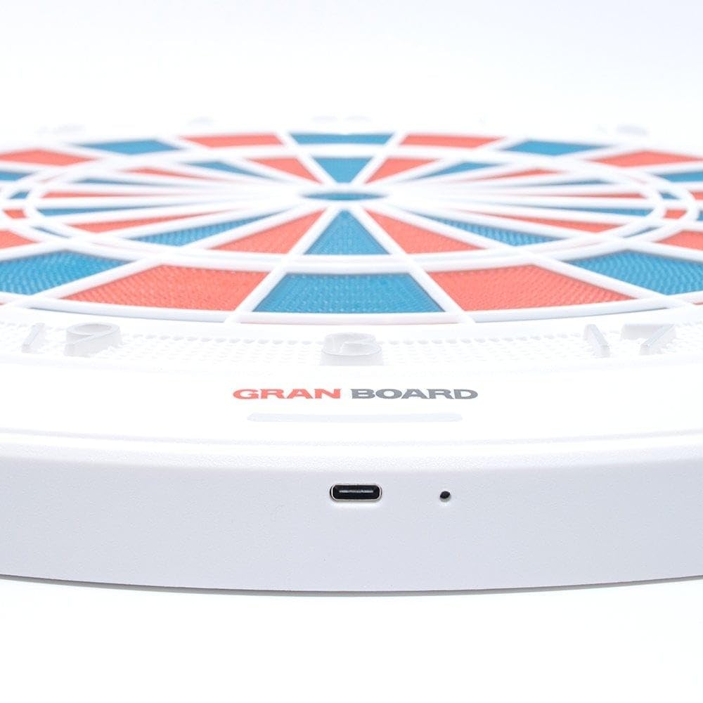 Elektronische Smart-Dartscheibe GranBoard 132 mit Bluetooth 4.0 13,2 Zoll Turniergröße und 2-Loch Double- und Triplefeldern
