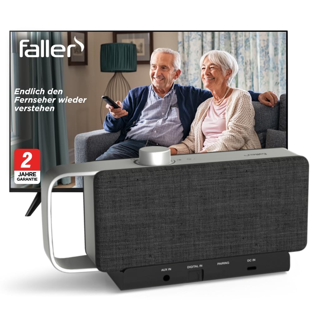 TV-Soundbar Oskar SV-100 GY mit Sprachverstärkung 16 Stunden Akkulaufzeit und optischem Anschluss