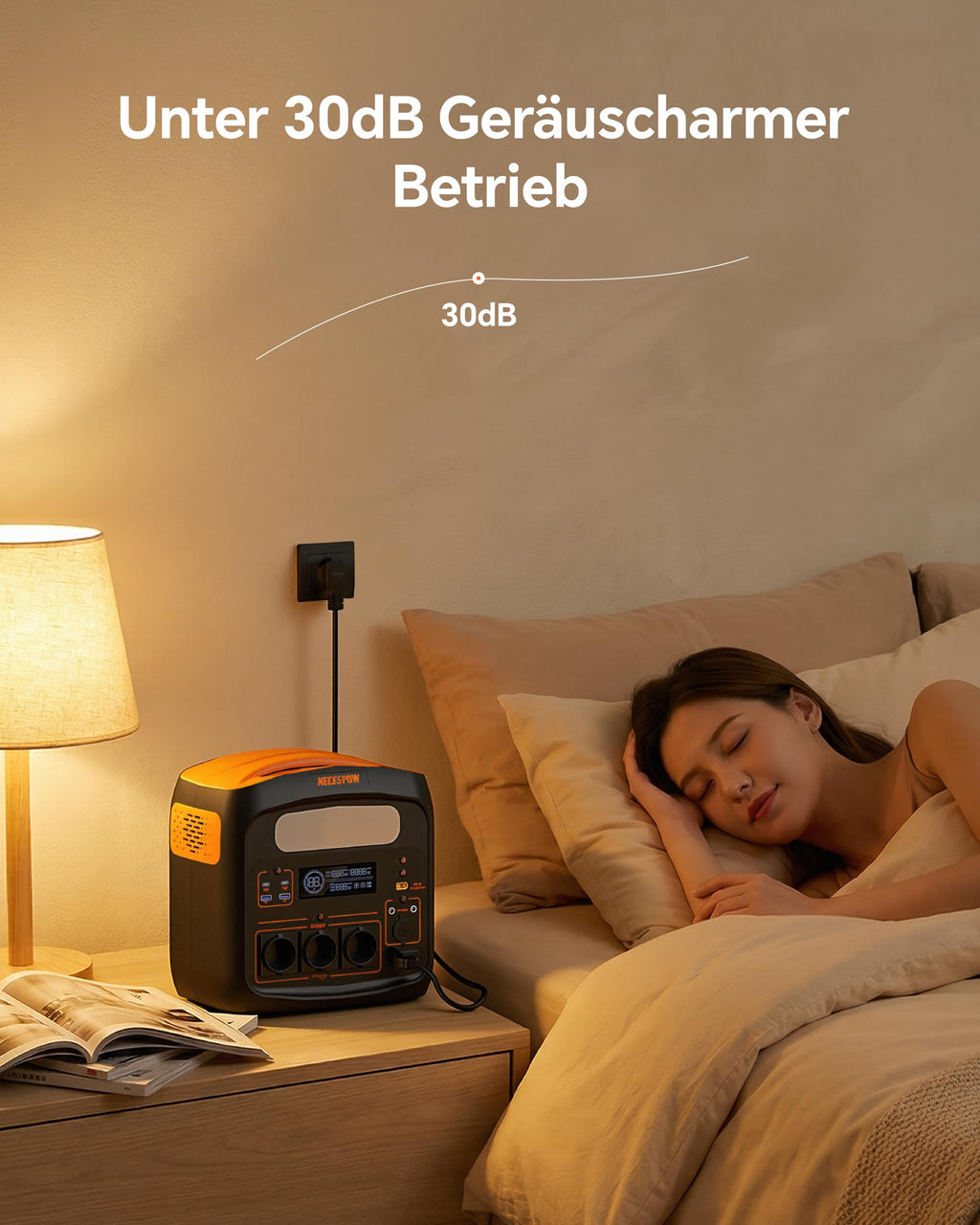 N1200P Tragbare Powerstation 1024Wh 1800W LiFePO4 Solargenerator 3x AC USB-C PD 100W