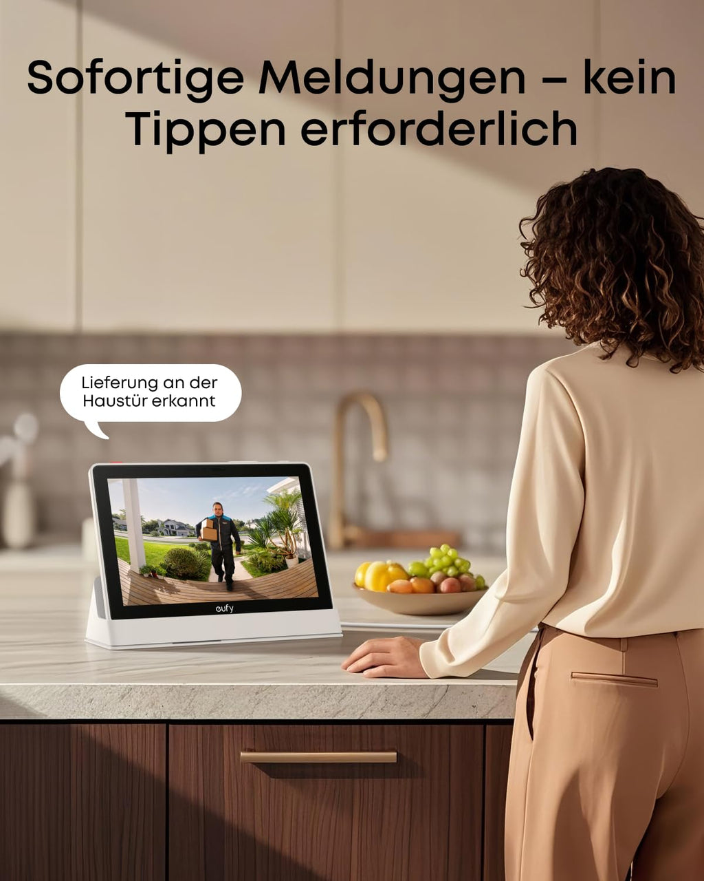 Smart Display Smart Home Hub T87A0 8 Zoll 1280 x 800 mit WLAN 4 Live-Streams Echtzeit-Benachrichtigungen