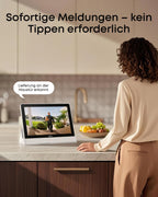Smart Display Smart Home Hub T87A0 8 Zoll 1280 x 800 mit WLAN 4 Live-Streams Echtzeit-Benachrichtigungen
