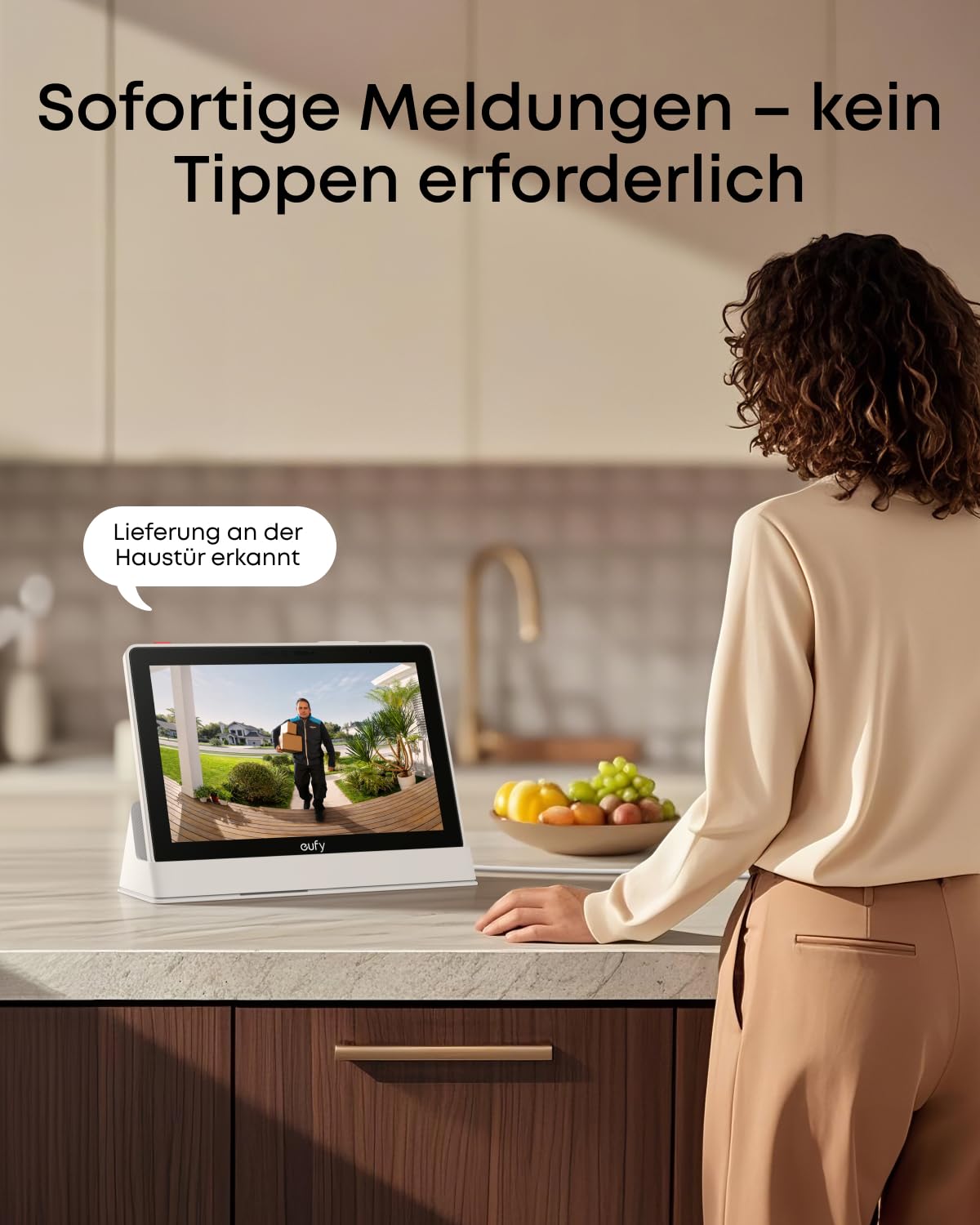 Smart Display Smart Home Hub T87A0 8 Zoll 1280 x 800 mit WLAN 4 Live-Streams Echtzeit-Benachrichtigungen