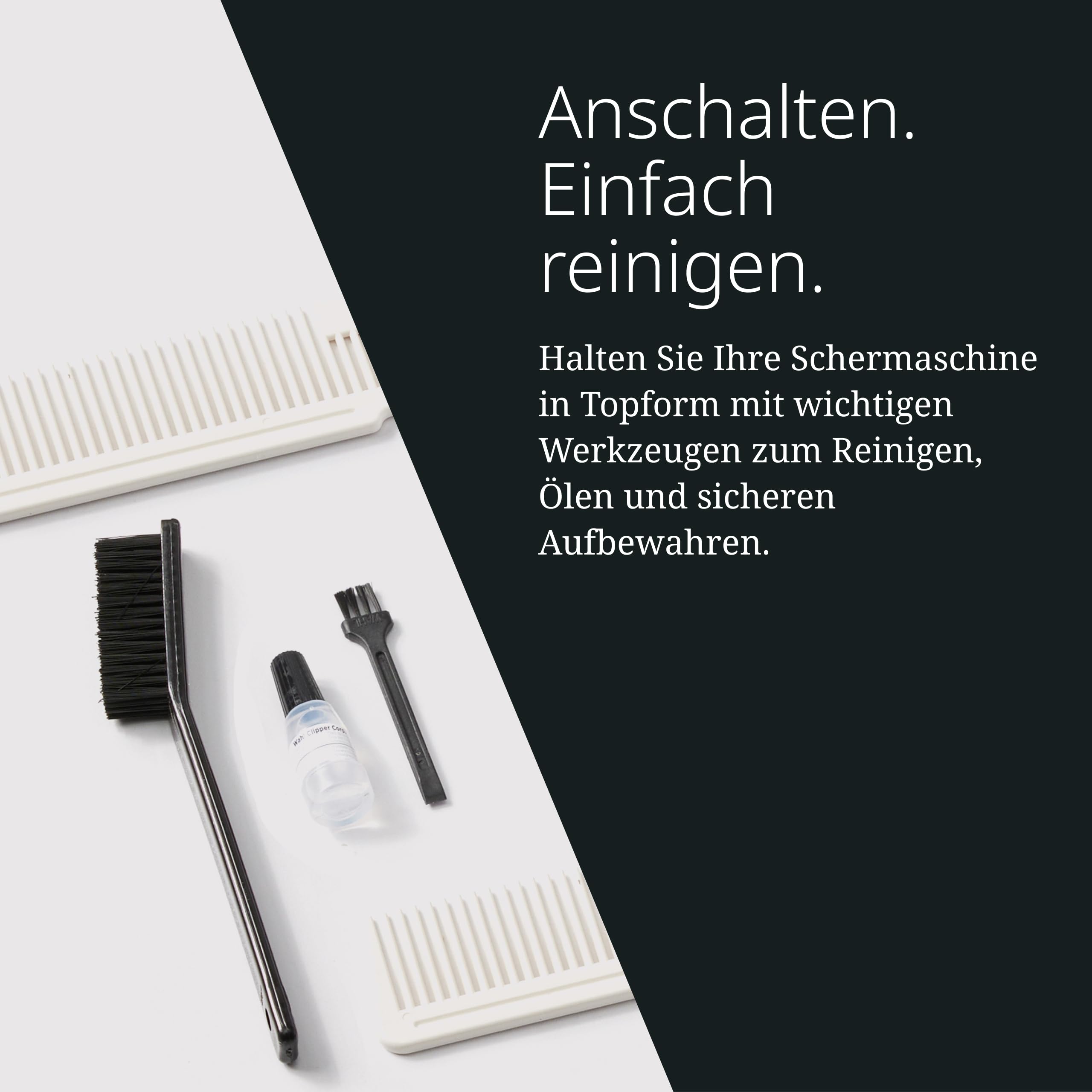 Kabelloses Haarschneider Set Magic Clip Detailer Li Titan DLC Klingen 100 Minuten 6 Aufsätze