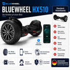 Offroad Hoverboard HX510 8,5 Zoll mit 700 W Dual-Motor Bluetooth App-Steuerung LED und 120 kg Belastbarkeit
