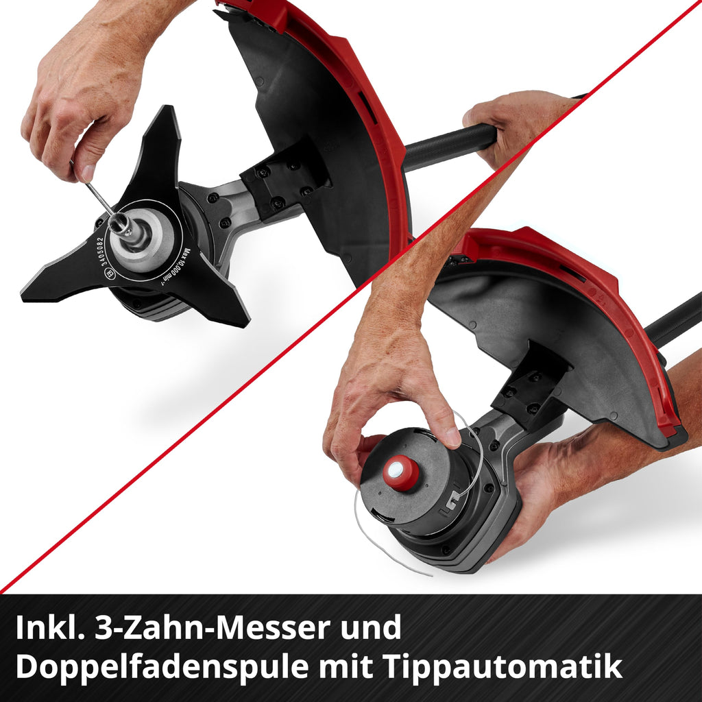 Akku-Sense GP-BC 36/430 Li BL 36 V 43 cm Schnittbreite Brushless-Motor mit 3-Zahn-Messer und Doppelfadenspule