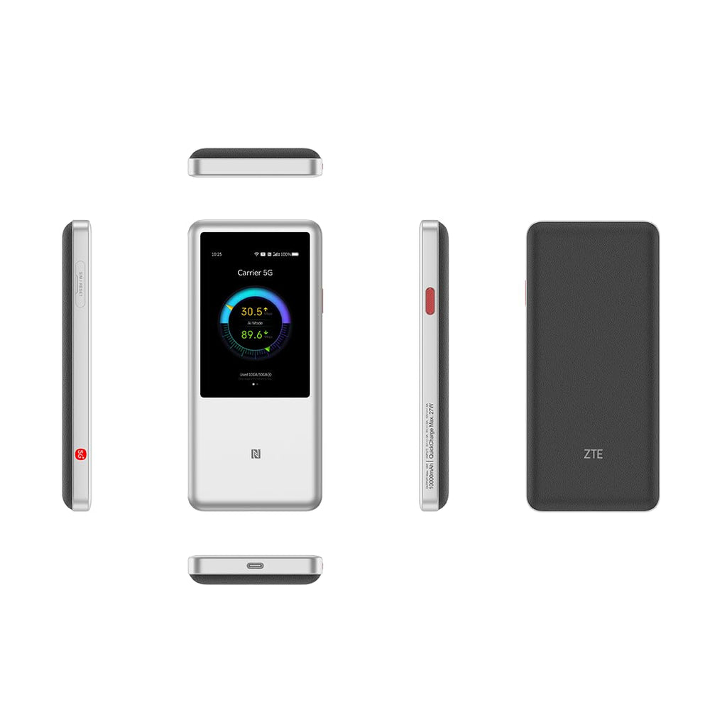 U60 Pro MU5250 5G Mobiler WLAN-Router Wi-Fi 7 4,29 Gbit/s 10000 mAh Akku 3,5 Zoll Touchscreen NFC für bis zu 64 Geräte