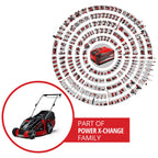 Akku-Rasenmäher GE-CM 43 Li M 36V 43 cm Schnittbreite für 600 m² Brushless Mulchfunktion 63 l Fangkorb 25-75 mm 2x 4 Ah Akku