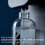 Auftisch Osmoseanlage Fusion Air mit Heißwasserspender 4,7 L 3-fach UV-C LED 10-stufige Filterung