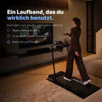 Laufband elektrisch klappbar P106FA 1–12 km/h mit 9 % Steigung LED-Display Tablet-Halterung für Gehen und Laufen