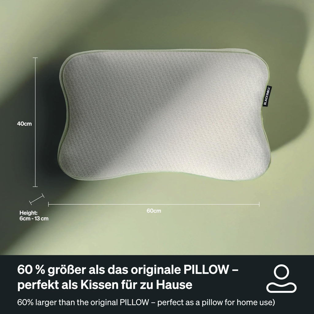 Ergonomisches Nackenkissen 60x40 cm höhenverstellbar 6–13 cm Memory Foam für Seiten Rücken und Bauchschläfer mit waschbarem Bezug und Travel Bag