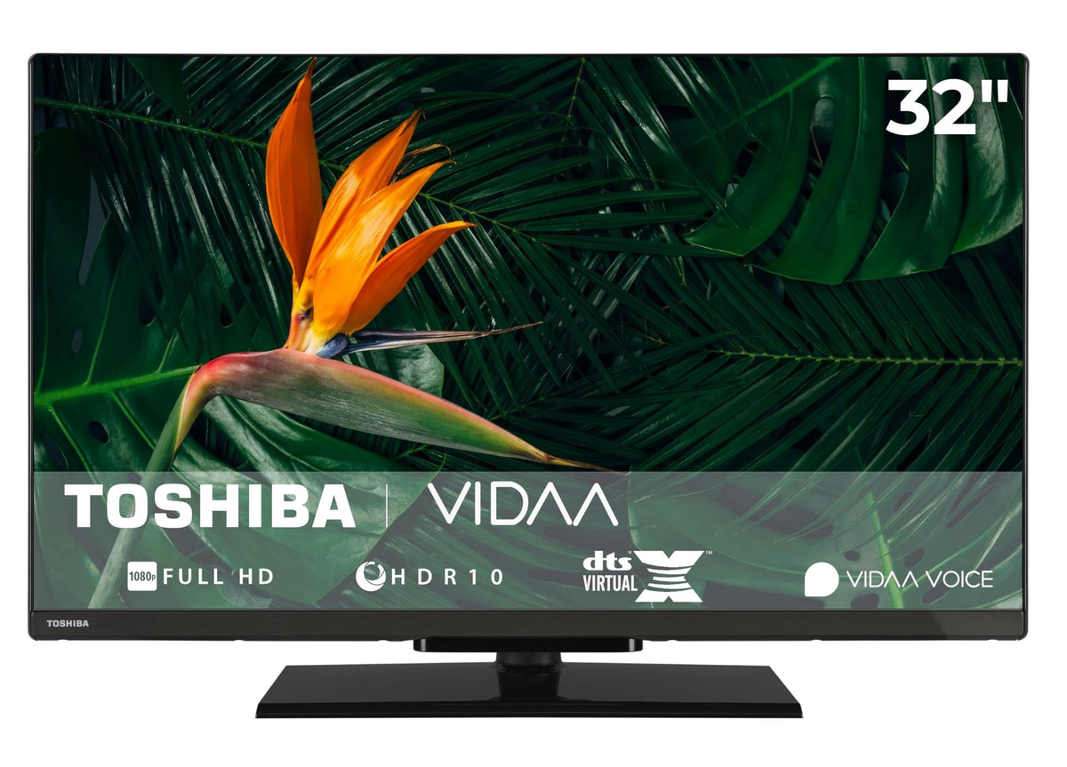 32 Zoll Fernseher 32LV3F63DA VIDAA Smart TV Full HD HDR Bluetooth 2x HDMI 1x USB Sprachsteuerung Apple AirPlay Dolby Audio Triple-Tuner