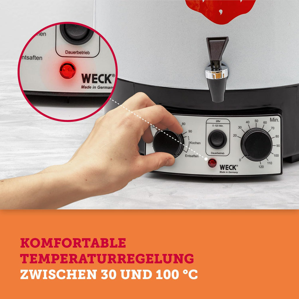 Einkochautomat WAT 15-A 29L 1800W Präzisionsthermostat Zeitschaltuhr Auslaufhahn Emaille