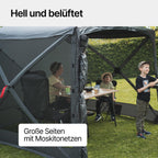 Quick Hub Square Pop Up Pavillon 2,44 x 2,44 m Camping Pavillon UV-Schutz wasserabweisend
