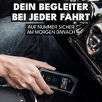 Alkoholtester ACE X mit elektrochemischem Sensor 0,05 Promille Abweichung 6 Mundstücke Transporttasche und 2 AAA-Batterien