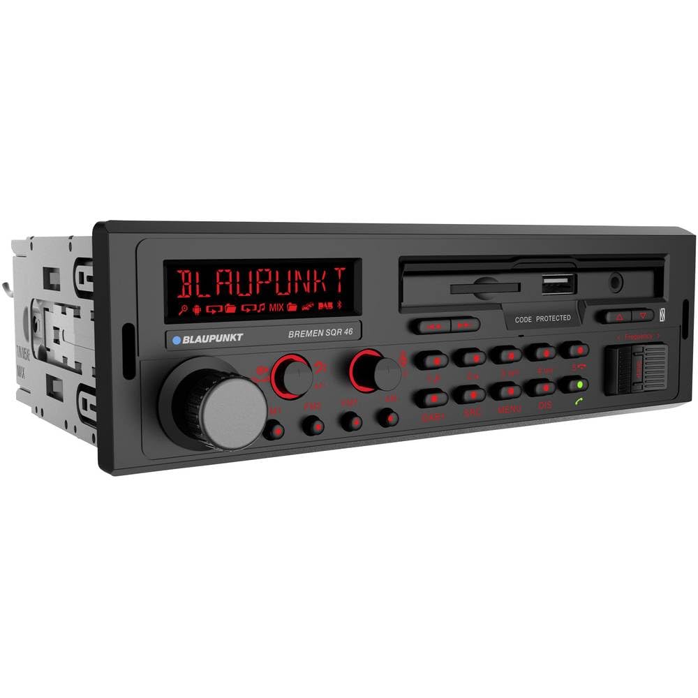 Bremen SQR 46 DAB 1-DIN Autoradio DAB+ Bluetooth USB Aux SDHC 4x50W 12V Freisprecheinrichtung