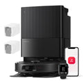 Saugroboter mit Wischfunktion QV 35A 8000 Pa 10 mm Mopp-Anhebung LiDAR-Navigation Anti-Tangle-Bürste All-in-One-Dock App-Steuerung