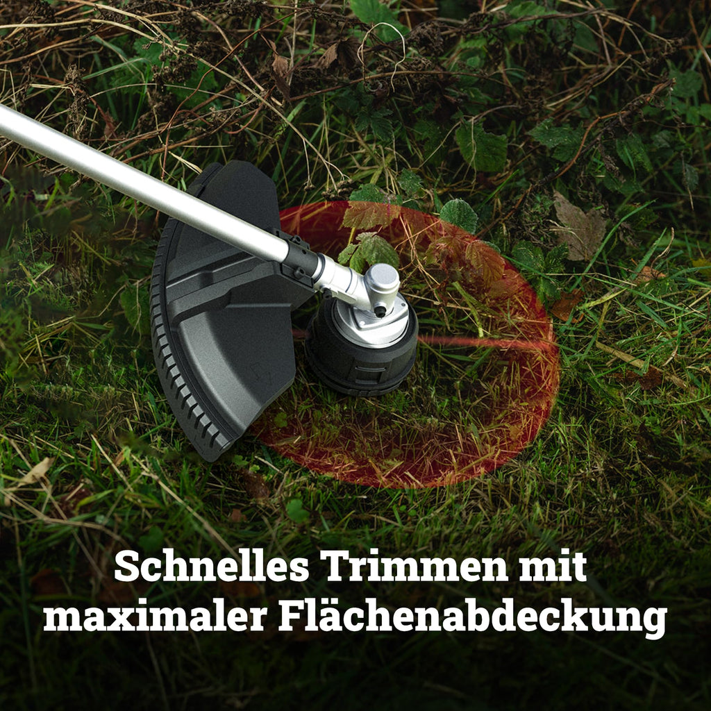 Akku-Sense WG084E.9 40V 38 cm Schnittbreite 25,5 cm Messerdurchmesser Zweihandgriff Doppelfaden-System ohne Akku