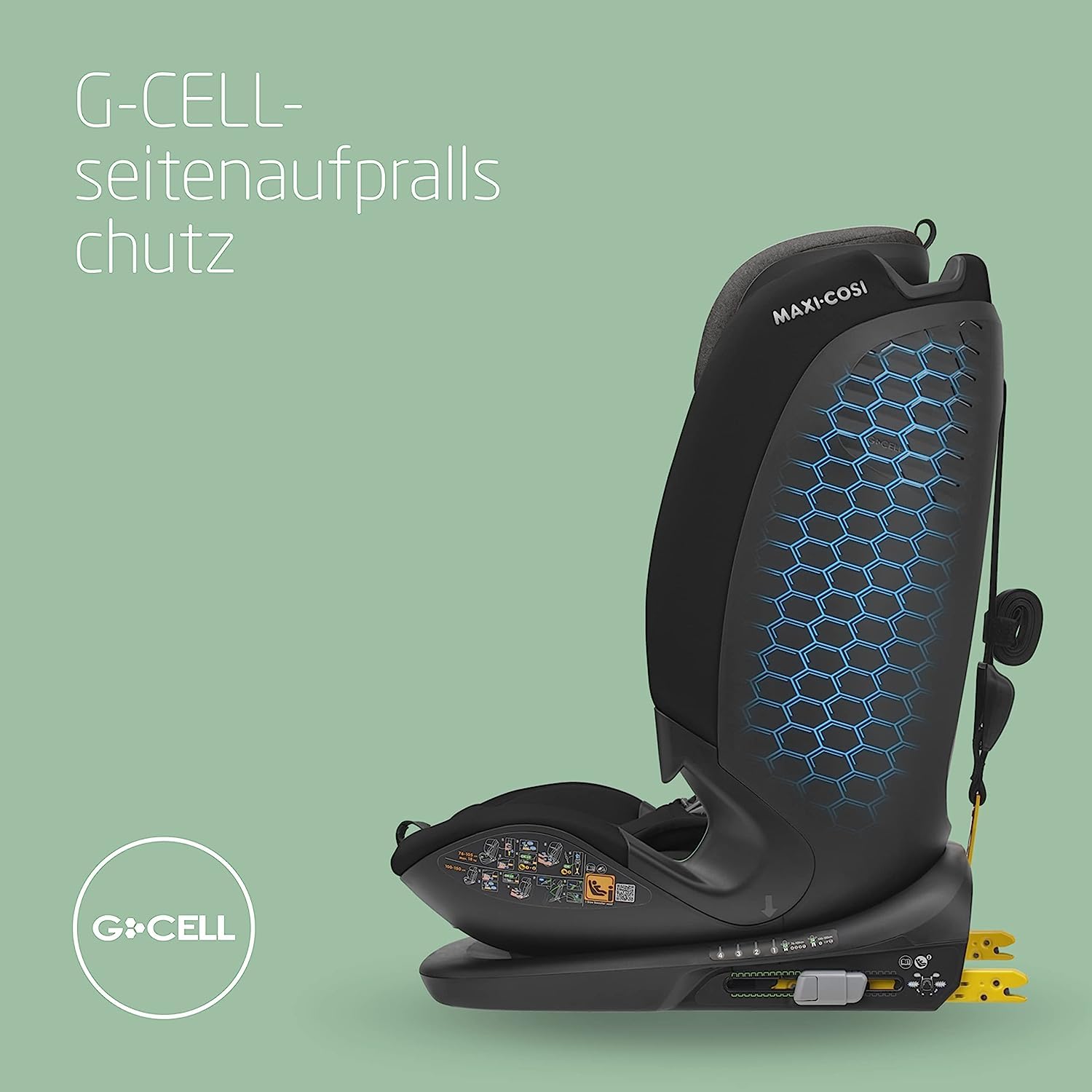 Kinderautositz i-Size Titan Plus 76-150 cm ISOFIX G-CELL Seitenaufprallschutz 4 Liegepositionen