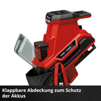 Akku-Messerhäcksler REDAXXO 36/25 36 V für Äste bis 25 mm mit 3 Wendemessern 55 L Fangsack