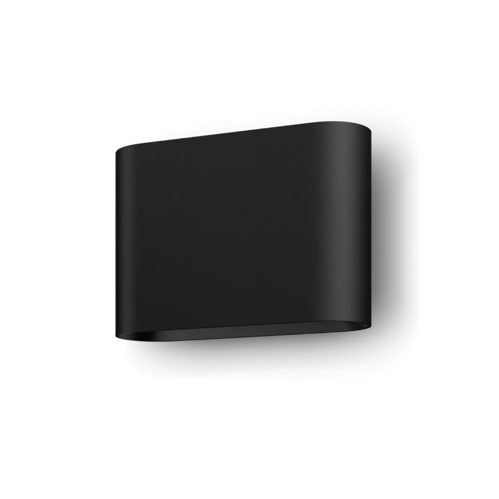 LED Wandleuchte Dymera 10 W 1500 lm IP44 Schwarz mit Farbwechsel und Sprachsteuerung für Innen- und Außenbereich