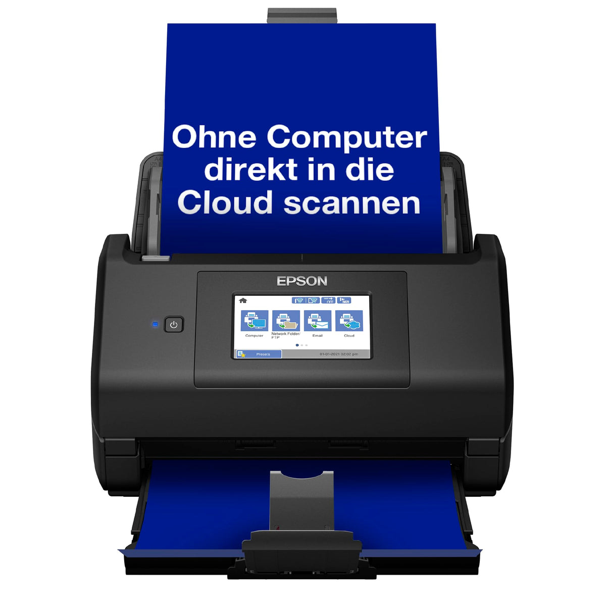 Dokumentenscanner ES-580W A4 Duplex WLAN USB 3.0 35 Seiten 70 Bilder pro Minute 100 Blatt Dokumenteneinzug