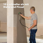 Airless Farbsprühsystem Control Pro 250 M 110 Bar mit 9 m Schlauch und Airlesspistole für Wandfarben Lacke und Lasuren