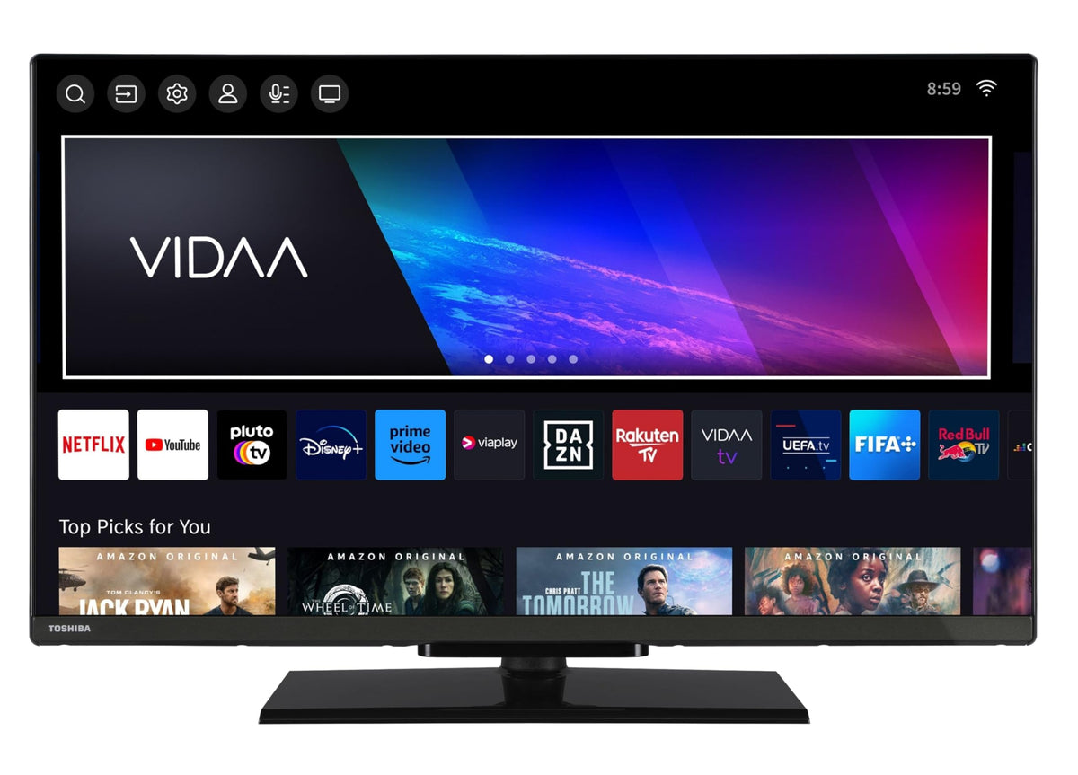 32 Zoll Fernseher 32LV3F63DA VIDAA Smart TV Full HD HDR Bluetooth 2x HDMI 1x USB Sprachsteuerung Apple AirPlay Dolby Audio Triple-Tuner