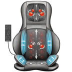 Shiatsu Massagesitzauflage mit Wärme 3D-Knetmassage Rollenmassage 3 Intensitätsstufen 15-Minuten-Timer für Nacken Rücken Schultern