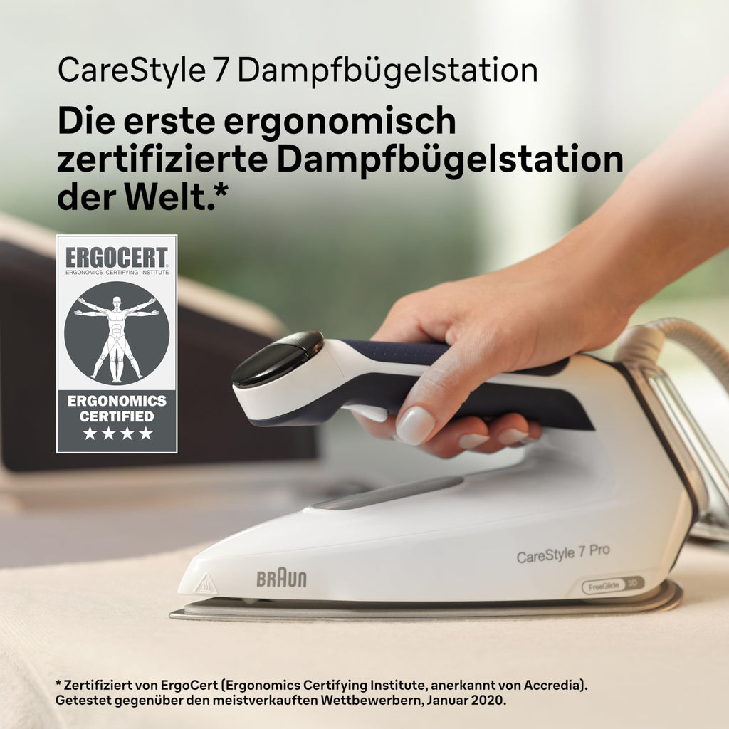 Dampfbügelstation CareStyle 7 Pro IS7282BL 2700 Watt 2 l Wassertank 600 g/min Dampfstoß FreeGlide 3D Bügelsohle